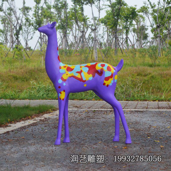 企业玻璃钢鹿雕塑 企业玻璃钢鹿雕塑