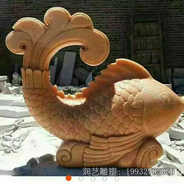 游乐场石雕鱼动物雕塑 游乐场石雕鱼动物雕塑