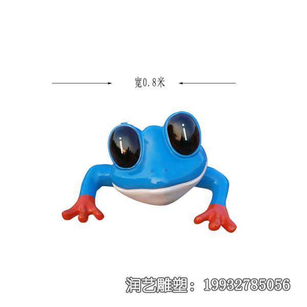 公园玻璃钢青蛙雕塑 公园玻璃钢青蛙雕塑