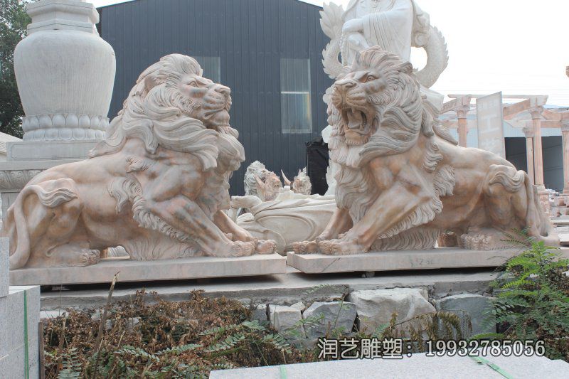 广场石雕狮子雕塑 广场石雕狮子雕塑