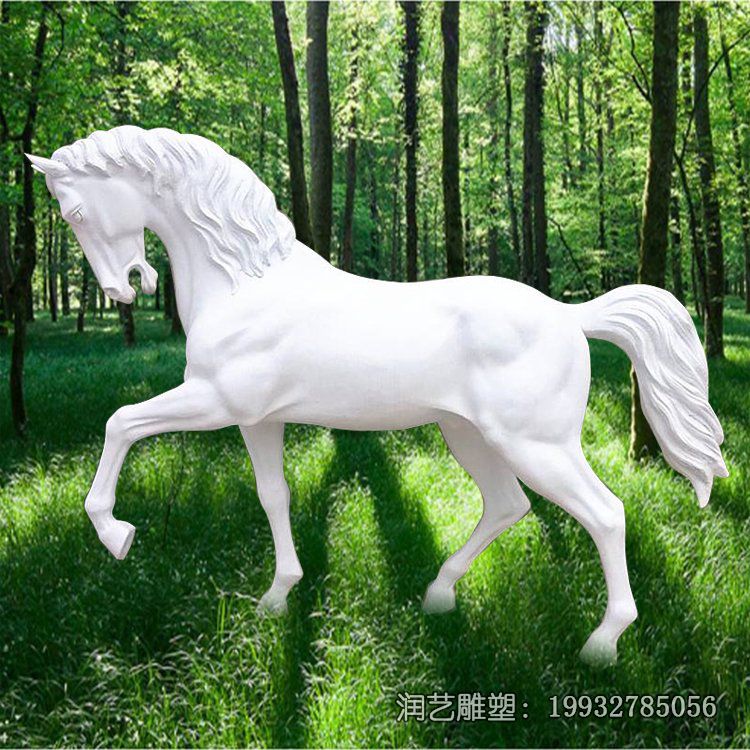商场石雕马动物雕塑 商场石雕马动物雕塑