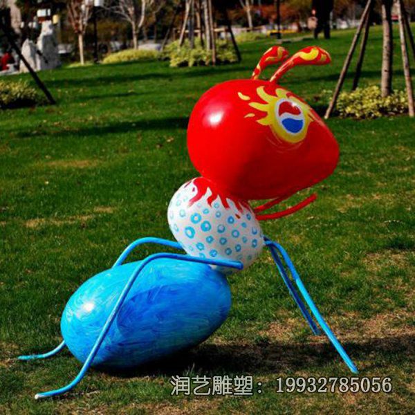 公园玻璃钢蚂蚁雕塑 公园玻璃钢蚂蚁雕塑