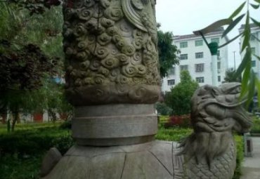 学校石雕龙龟雕塑