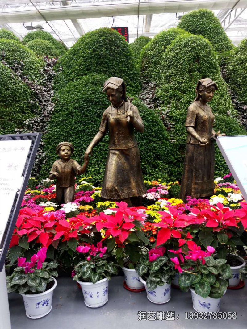 城市铜雕少数民族雕塑 城市铜雕少数民族雕塑