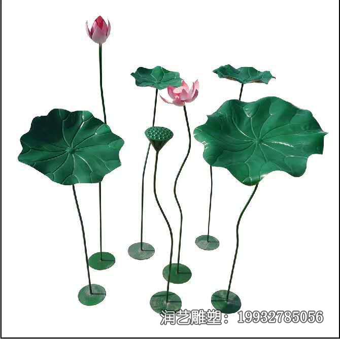 广场不锈钢荷花雕塑 广场不锈钢荷花雕塑