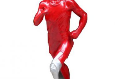 学校不锈钢跑步雕塑