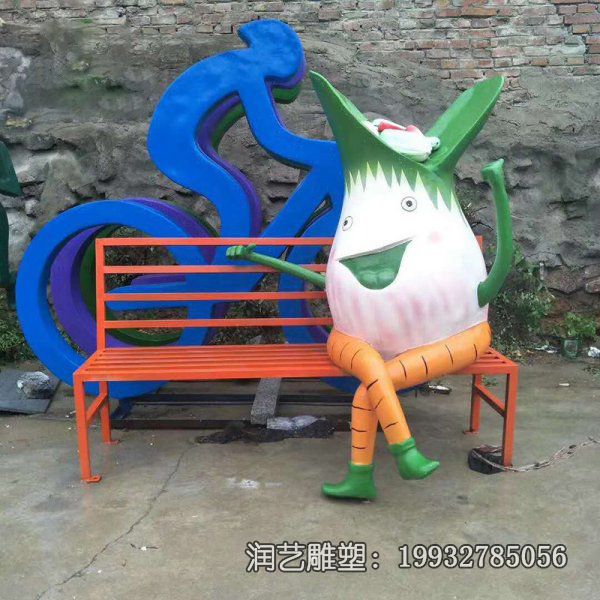 公园玻璃钢蔬菜雕塑 公园玻璃钢蔬菜雕塑