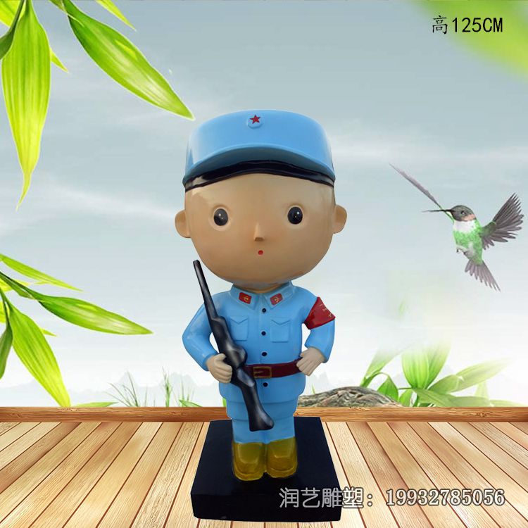学校玻璃钢红军雕塑 学校玻璃钢红军雕塑