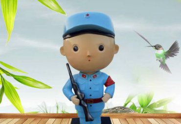学校玻璃钢红军雕塑