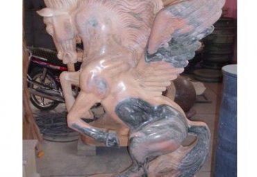 小区石雕马动物雕塑