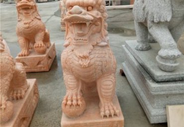 学校石雕麒麟动物雕塑