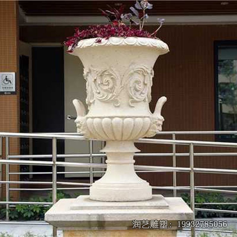 学校花盆石雕 学校花盆石雕