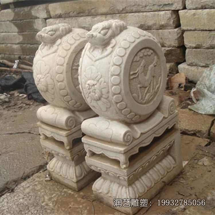 景区门墩石雕 景区门墩石雕