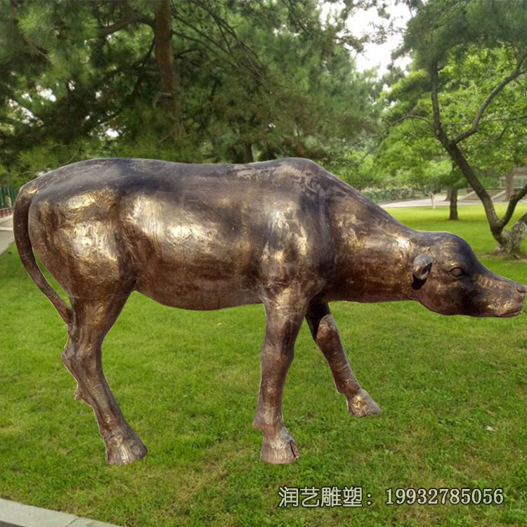 景区牛动物铜雕 景区牛动物铜雕