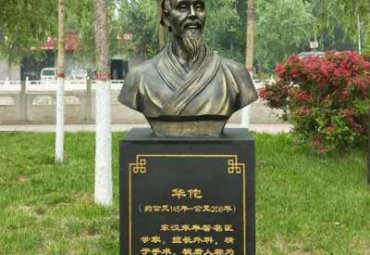 医院华佗铜雕