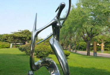 学校不锈钢跳舞雕塑