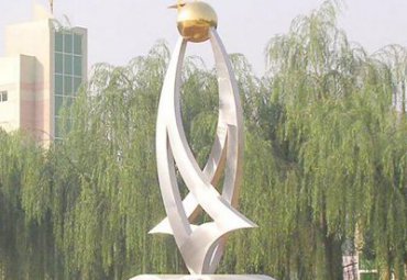 学校不锈钢书籍雕塑