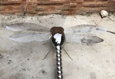 小区不锈钢蜻蜓雕塑