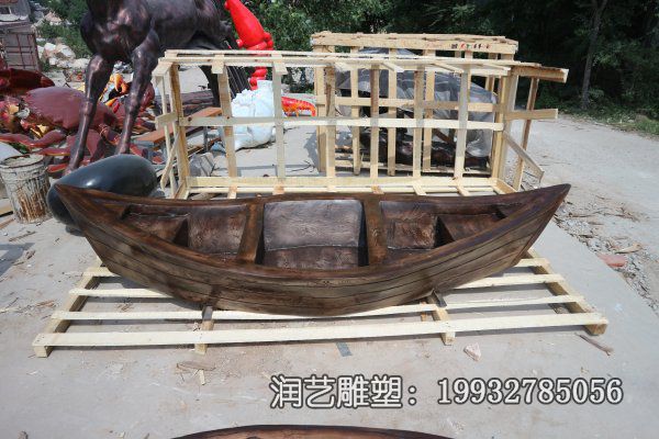 城市玻璃钢船雕塑 城市玻璃钢船雕塑