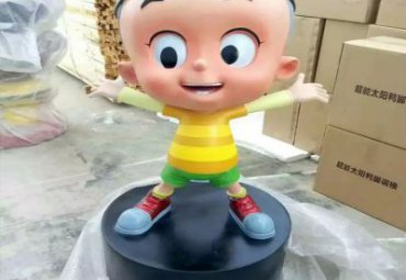 学校玻璃钢大头儿子雕塑