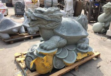 公园龙龟动物石雕