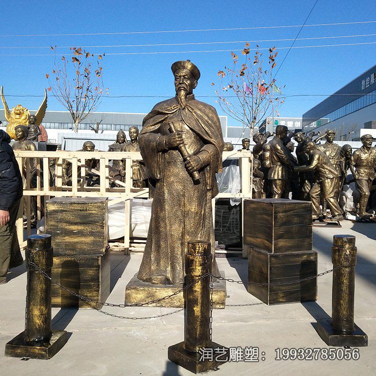 商业街林则徐铜雕 商业街林则徐铜雕