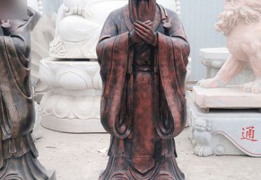 广场孔子铜雕