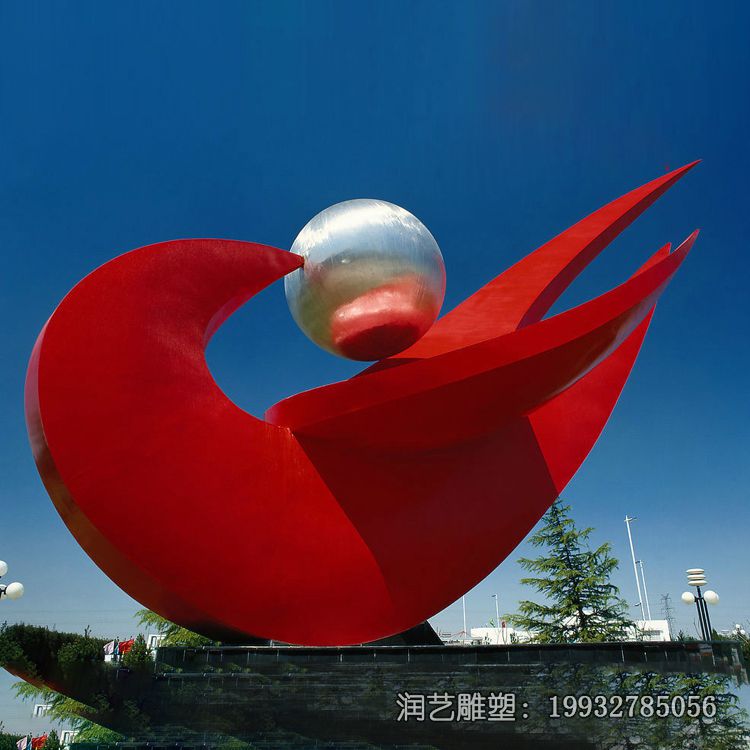 广场不锈钢和谐雕塑 广场不锈钢和谐雕塑