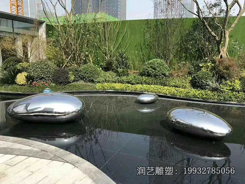 商业街不锈钢景观石雕塑 商业街不锈钢景观石雕塑