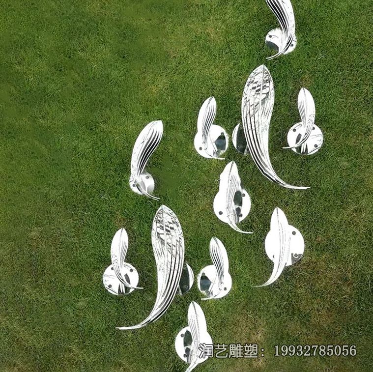 商场不锈钢鱼雕塑 商场不锈钢鱼雕塑