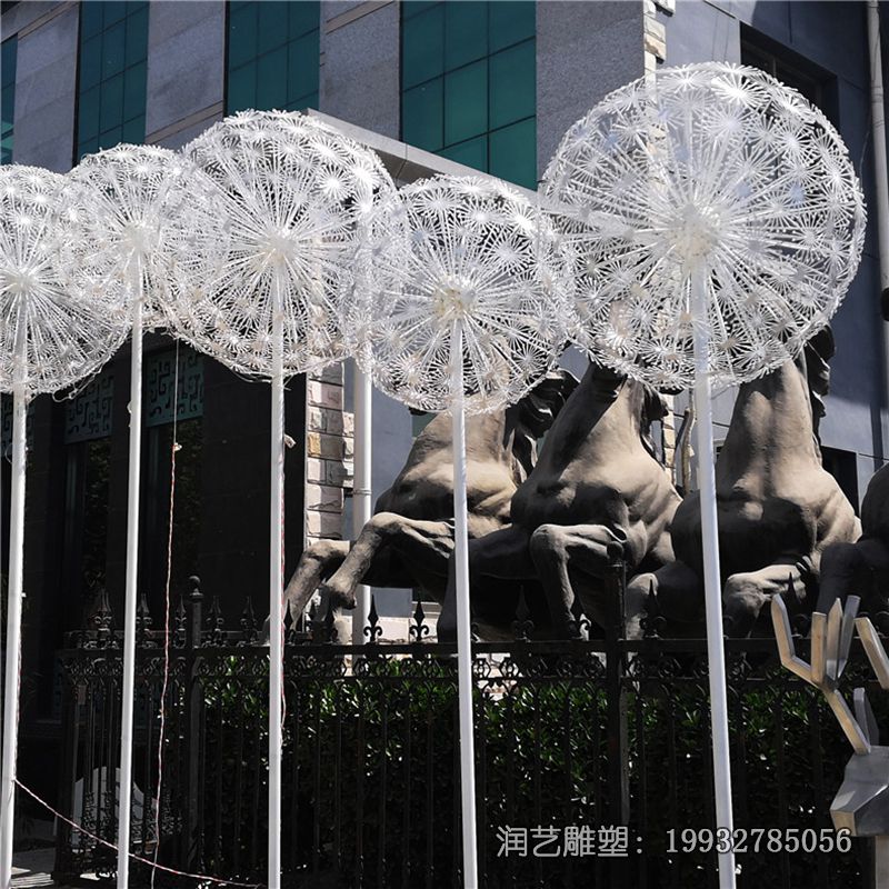 城市不锈钢蒲公英雕塑 城市不锈钢蒲公英雕塑