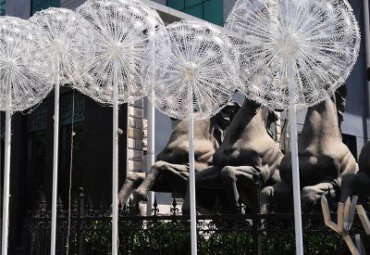 城市不锈钢蒲公英雕塑