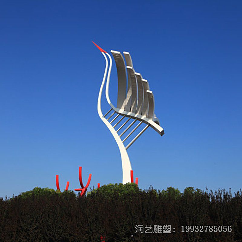 医院不锈钢仙鹤雕塑 医院不锈钢仙鹤雕塑