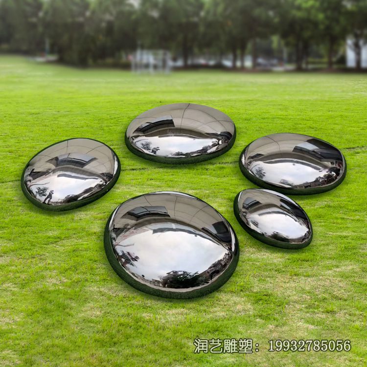 广场不锈钢鹅卵石雕塑 广场不锈钢鹅卵石雕塑