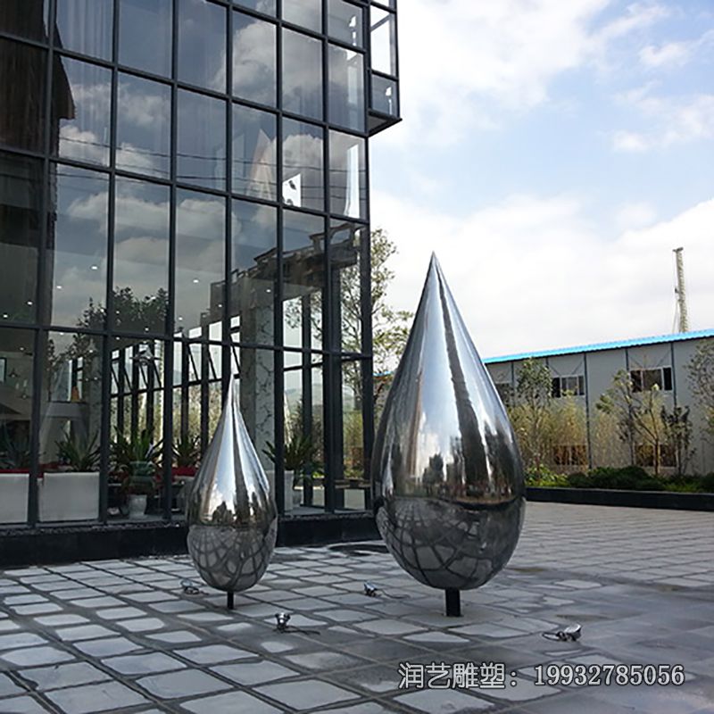 商场不锈钢水滴雕塑 商场不锈钢水滴雕塑