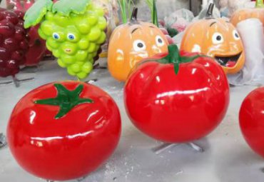 医院玻璃钢西红柿雕塑