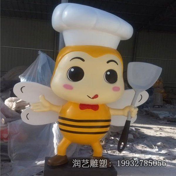 草坪玻璃钢厨师雕塑 草坪玻璃钢厨师雕塑