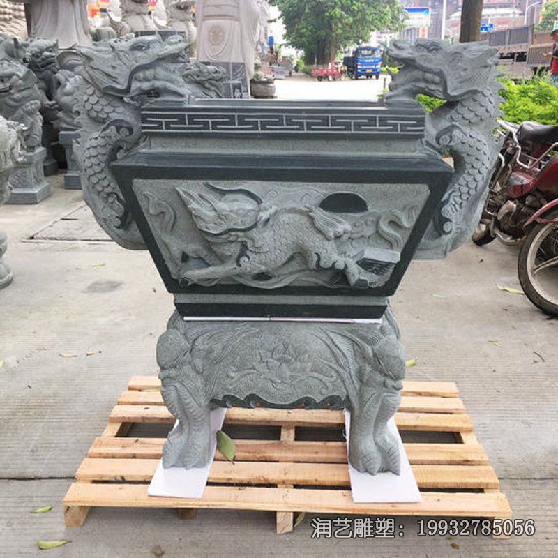企业香炉景观石雕 企业香炉景观石雕