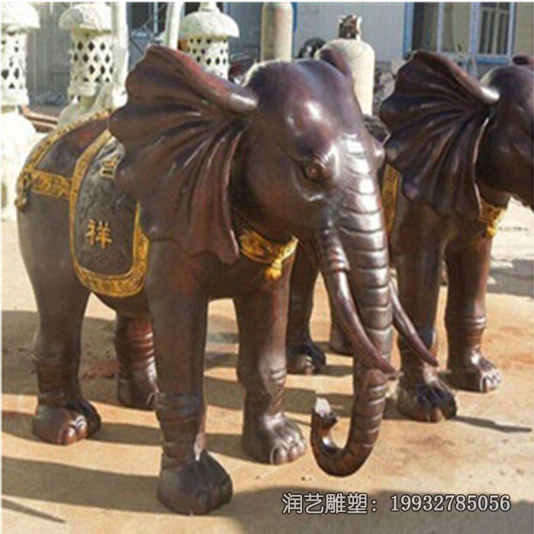 游乐场大象铜雕 游乐场大象铜雕