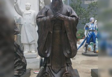 城市孔子人物铜雕