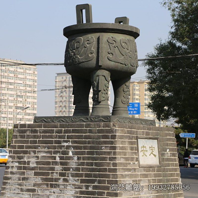 广场鼎景观铜雕 广场鼎景观铜雕