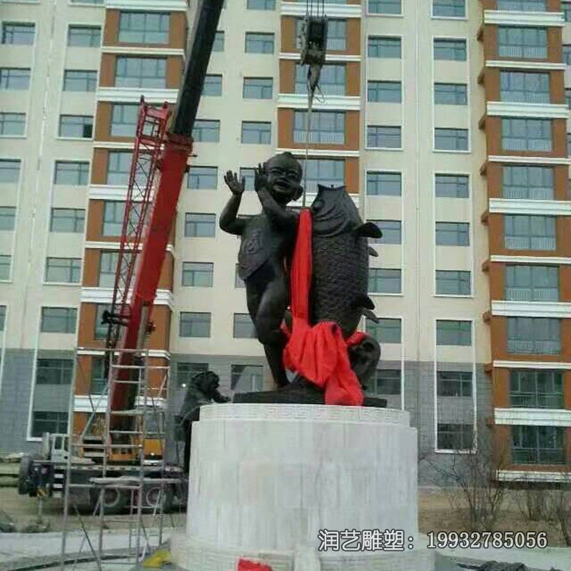 景区鱼动物铜雕 景区鱼动物铜雕