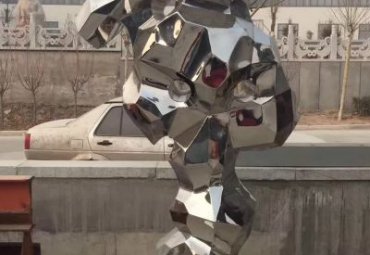 公园不锈钢太湖石雕塑