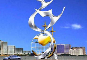 城市不锈钢大雁雕塑