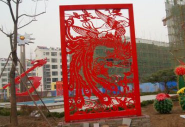 草坪不锈钢剪纸雕塑