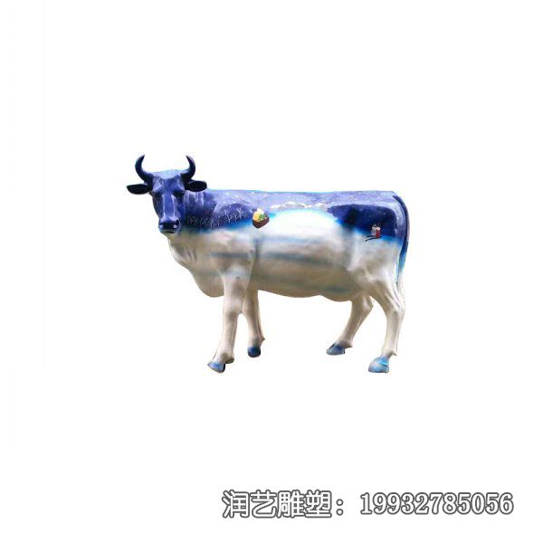 企业玻璃钢牛雕塑 企业玻璃钢牛雕塑
