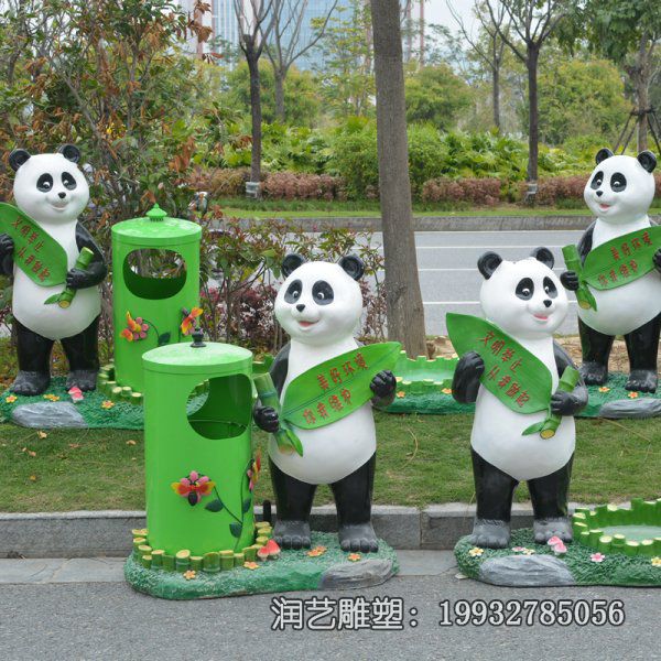 广场玻璃钢垃圾桶雕塑 广场玻璃钢垃圾桶雕塑
