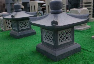 小区石灯景观石雕