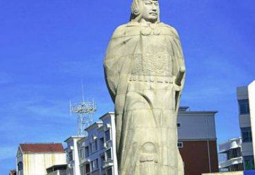 公园郑成功人物石雕