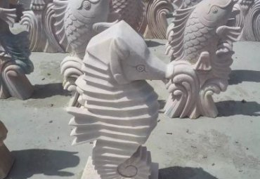 企业海马动物石雕